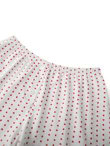 Ladies' Summer Shorts, Elastic Band, Solid Color/Floral/Heart-Shaped/Striped Print, Casual Button Shorts, Very Versatile. Lightweight Texture. Suitable For Daily Wear, Casual Wear, Running, Yoga, Skipping Rope, Gym, Etc. - Màu Đỏ Sâu - Xem 7