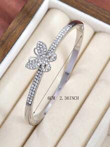 Luxurious Shinny Small Rhinestone Buterfly And Stone Rhinestone Dragonfly Girl Charming Bracelet For Gift Party