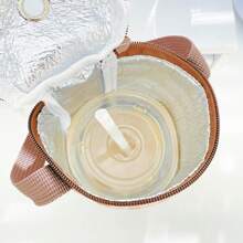Borsa termica portatile per tè al latte, borsa porta tazze isotermica, accessori per tazze
