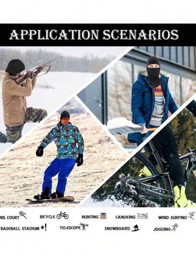 1 pieza/2 piezas/3 piezas Pasamontañas, máscara para esquí para hombres y mujeres, ligero, protector solar UV para ciclismo