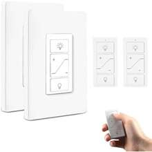Dimmer Switch With Wireless Remote Control, Single Pole Smart Switch Light Swit - 1 - View 2