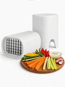 1 薯条切割器，天然切割，快速切片器，蔬菜和土豆工具，食品蔬菜切割器，蔬菜切碎器 - 彩色 - 查看 6