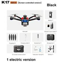 Drohne mit Kamera K17 Hochkonfigurierende Bildschirmsteuerungsversion - Ferngesteuerte Drone, ausgestattet mit einer Hochauflösenden Kamera für Video- und Fotoaufnahmen, Bildschirmkontrolle für Echtzeit-Bildübertragung, elektronischer Zoom, Vier-Wege-Stimmerkennung, bürstenloser Motor, Multi-Speed-Steuerung, lange Akkulaufzeit, aufgerüstete intelligente Hovering-Technologie zur Erhaltung stabiler Flughöhe, einfach zu bedienen für Anfänger