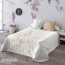 Naturals - Printed Bouti Quilt - Microfiber - Extra Soft - ✅ Delivery 2-5 Days ✅ - 9 Different Models - Line Quilting - Light Filling 70 Grams - Made In Spain - Rust - View 2