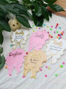 Personalized Custom Bow Manicurist Salon Ads, Manicure Props, Business Logos, Business Logos, Manicurist Gifts, Manicures, Social Media Pictures, Manicure Props,Multi-Functional,Ornamental,Letter,Solid Color,Exquisite,Stylish,Vintage,Modern,Colorful,Leisure,Basics,Casual,Soft,Unique,Customized,Personalized,Custom,Ideal Gifts For Her,Girlfriend,Her,Boyfriend,Friends