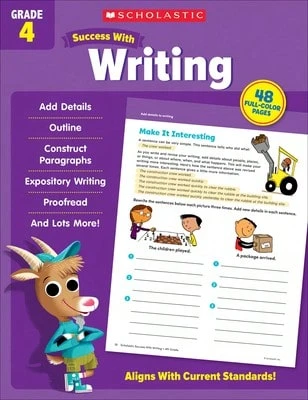 Pre-Owned Scholastic Success With Writing Grade 4 Workbook (Paperback) By Scholastic Teaching Resources