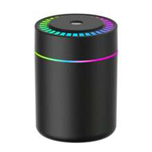 1 pieza Nuevo humidificador de aromaterapia USB con luz de colores, máquina compacta y portátil de 180ml, humidificador de aire para belleza de mujer, para uso en dormitorio, coche, hogar, dormitorio, sin batería, alimentado por USB
