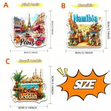 1 Pieza, Imán para refrigerador con diseño de París y la Torre Eiffel en color rosa - Elaborado en acrílico y goma suave, Decoración cuadrada para la cocina, Ideal para entusiastas de los viajes, regalo para el Día de la Madre/Padre, Decoración creativa para el hogar, la cocina, el refrigerador, la puerta, el gabinete de almacenamiento, con tema de París