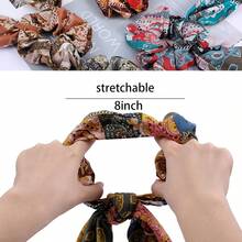 Scrunchie Hair Accessories - Chiffon Hair Scarf Bandana, Scrunchies, Ribbons, Ponytail Holders, And Bow Scrunchies For Women (6PCS) - Paisley2 - View 9