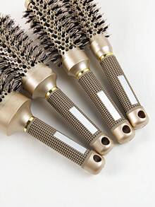 1 件装金色卷发梳 - 专业沙龙造型梳 - 含梳子清洁器 - 防静电耐热铝管造型梳 - 适合返校通勤、户外送礼、派对、返校、旅行度假必备、女士发饰、梳子、发刷、倒梳、造型梳、卷发梳、发刷 - 彩色 - 查看 10