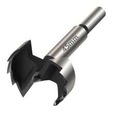 1 件装 6 毫米-100 毫米 Forstner 木工工具孔锯铰链钻孔钻头圆柄高碳钢铣刀