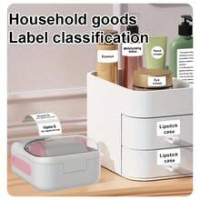 GOTOOGO Máy in nhãn mini, máy in nhãn nhiệt cầm tay, kèm 1 cuộn giấy in nhãn trắng 40*20mm, thích hợp cho gia đình, ngành may mặc, siêu thị, trang sức và thực phẩm, tương thích với hệ điều hành Android và iOS. - Nhiều màu - Xem 11