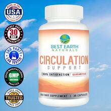 Circulation Support By Best Earth Naturals – Vascular Health Supplement For Healthy Blood Flow, Leg Comfort, And Vein Support - Others - View 1