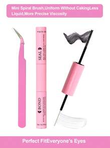 Eyelash Bonding And Sealing 10ml Single Eyelash Adhesive And Sealing Super Strong Shaping Eyelash Extension And Eyelash Tweezers Set