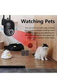 1 件/2 件/4 件 3MP WiFi 安全摄像头，具有 355 度对讲和夜视功能，可远程控制室内外家用安全摄像头，使用 APP 随时随地查看，适合圣诞节、感恩节使用的摄像头