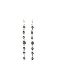 Minimalist Fashion Tassel Beaded Women Pendant Earrings, Versatile Style, Suitable For Women's Daily Commuting And Various Occasions