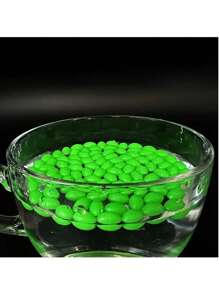 Juego de 400 perlas de cebo con luz fluorescente nocturna, con perlas anti colisión y perlas protectoras, adecuadas para equipo y aparejos de pesca