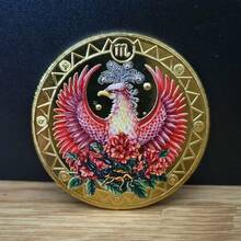 1 枚十二星座硬币彩色镀金纪念币，是天秤座、水瓶座、射手座、金牛座、狮子座、双鱼座、双子座、巨蟹座、天蝎座、摩羯座、白羊座、处女座的完美礼物 - 多色-彩色 - 查看 10