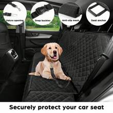 Rear Car Seat Cover, Anti-Dirty Dog Pet Car Seat Protector Pad, Non-Slip Waterproof Scratch Resistant Pet Seat Covers For Cars, Without Zipper For Middle Seat