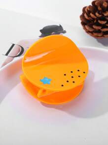 1pc Premium Unique Acetate Fruit Clip Shark-Shaped Hair Clip, Lightweight & Elegant, Suitable For Any Occasion