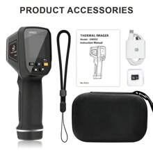 UWEI 1pc Rechargeable Infrared Thermal Imager, 32 X 32 IR Resolution, Handheld 30000 Pixels Thermal Imaging Camera With Colorful Display, 0.01-1 Emissivity Adjustable, With USB Interface And 8GB Image Storage And 1000mAh Built-In Battery