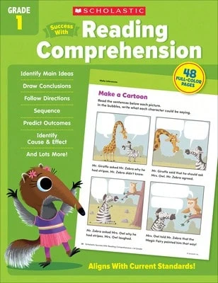 Pre-Owned Scholastic Success With Reading Comprehension Grade 1 Workbook (Paperback) By Scholastic Teaching Resources