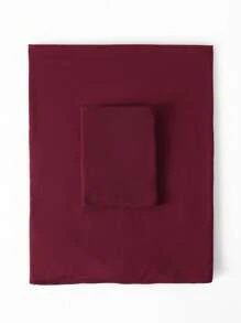 1 pièce Hijab de couleur unie avec ensemble de couvre-chef assorti pour femmes, style simple, mode et polyvalent, foulard de protection solaire avec doublure