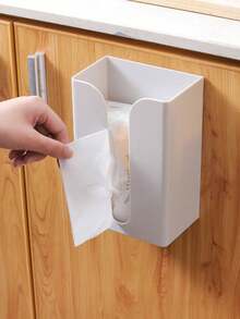 2 件面巾纸盒壁挂式纸巾架，浴室厨房厕纸分配器，创意悬挂式纸巾盒，适用于客厅洗手间，无需钻孔 - 彩色 - 查看 8