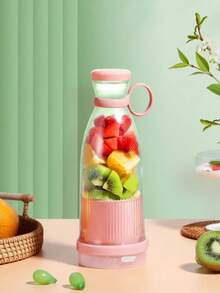 新款便携式榨汁杯，适合家庭和学生宿舍使用，容量380毫升，电动搅拌器，可制作奶昔和冰沙，一次充电可使用8-15次。 - 彩色 - 查看 2