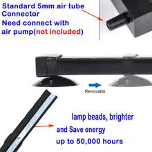 Fish Tank Aquarium LED Air Bubble Oxygenation Lamp Color Changing Bubble Light .LED Nano Bubble Light, Fish Tank Light With Air Bubble Hole,LED 7 Color Automatic Color-Changing Oxygenated Aquarium Tools For Fish Tank,Turtle Tank, Betta, Shrimp