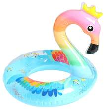 1pc Colorful Flamingo Inflatable Swimming Ring, Thick Flamingo Swim Ring, High-Quality Underarm Float - Multicolor - View 12