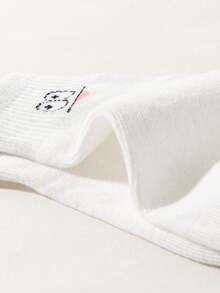 10/20 双趣味表情图案袜子，卡通设计，柔软舒适，儿童袜。适合送礼，日常穿着，图案可爱有趣，亲肤，柔软舒适。，用途广泛，适合日常穿着、节日、旅行、返校、校园、运动、课堂、新学期、学生穿着。颜色和款式随机 - 彩色 - 查看 3