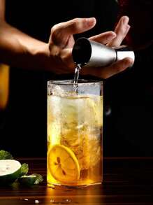 6 pezzi Bicchieri in vetro borosilicato trasparente da 250ml, resistenti al calore, semplici e dritti, adatti per bevande, succhi, birra, cocktail, per uso domestico, bar, ristoranti, feste di Natale e altre occasioni, articoli pratici e di alta qualità, facili da pulire, per elevare lo stile e brindare.