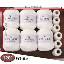 6 Stück weiches & warmes Garn für DIY Häkelmützen und -schals, 300g + 120g Gesamtgewicht