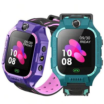 儿童GPS智能手表2G支持摄像头防丢SOS电话智能手表适合男孩女孩