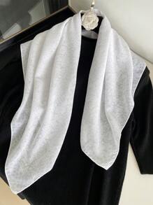 1 件女士花卉印花 70 厘米头巾，多功能头带、腰带、颈巾、时尚配饰、防晒