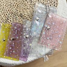 2 Pockets Stars Card Holder, PVC Change Purse With Keychain, Clear/Purple/Pink/Laser Small Cards Organizer, School Supplies School Supplies,Back To School - one-size - View 8
