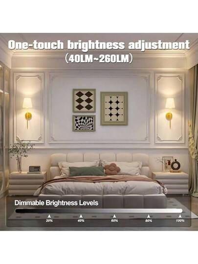 1P/ LED Nordic Wand Lamp Charge RGB Bulb /NO Removable Wireless Verlichting Bedroom Corridor Hallway Indoor Luminaire Bedside ative At The Entrance Of Ho Lights view 4