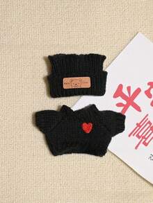 [仅服装] 1 代和 2 代可互换服装、坐姿派对连衣裙、心形毛衣、熊标志帽子 - 彩色 - 查看 2