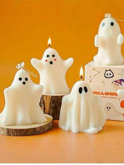 Halloween Ghost Candles Fragrance Gift, Handmade Scented Candles Room Decor Home Decor Halloween Decor Fall Decor