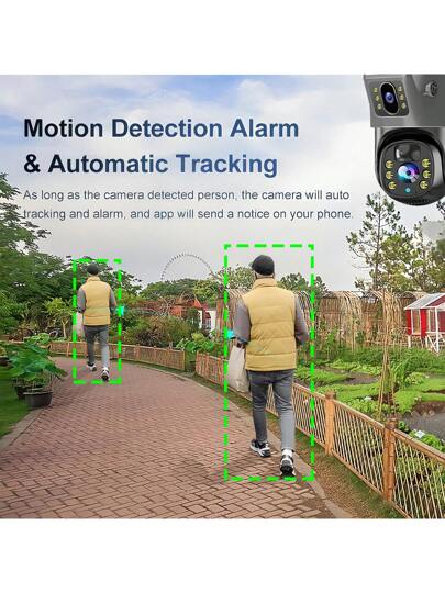 SWVW V380 Pro 10x Zoom 4K Solar Camera 4G SIM Card Dual Lens 8MP High Definition Night Vision Network Closed Circuit Television Monitoring Gimbal PIR Human Detection Alarm Waterproof Built In Battery Camera,4G Outdoor Indoor Security Home Cameras, Wireless IP PTZ None Surveillance Cameras view 11