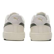 Puma 男女款低帮系带休闲鞋 Serve Pro Lite 运动鞋，简约日常轻便户外旅行鞋 374902 - 米白色-墨綠色-金色 - 查看 10