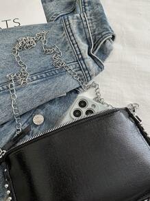Bolso sobre agrietado, nuevo bolso de hombro de moda y Charm para dama, bolso cruzado popular con cuentas, elegante bolso de imitación de perla