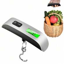 110lb/50kg Portable Scale Digital LCD Display Electronic Luggage Hanging Suitcase Travel Weighs Baggage Bag Weight Balance Tool