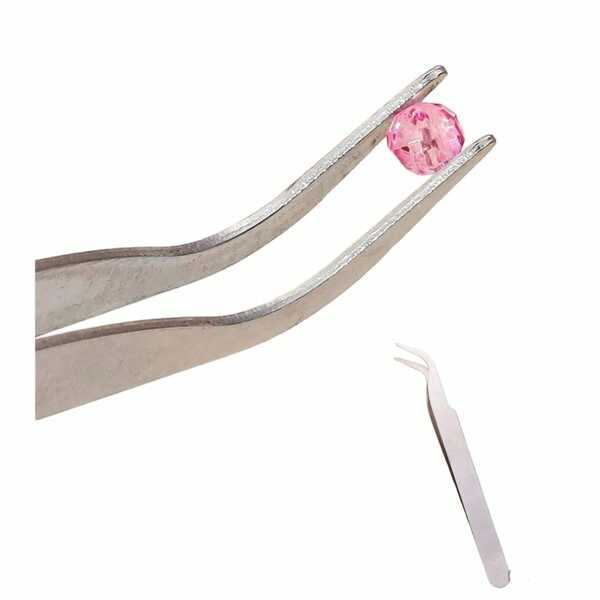 Pinça De Alta Precisão Ponta Curva 11,5cm - Un