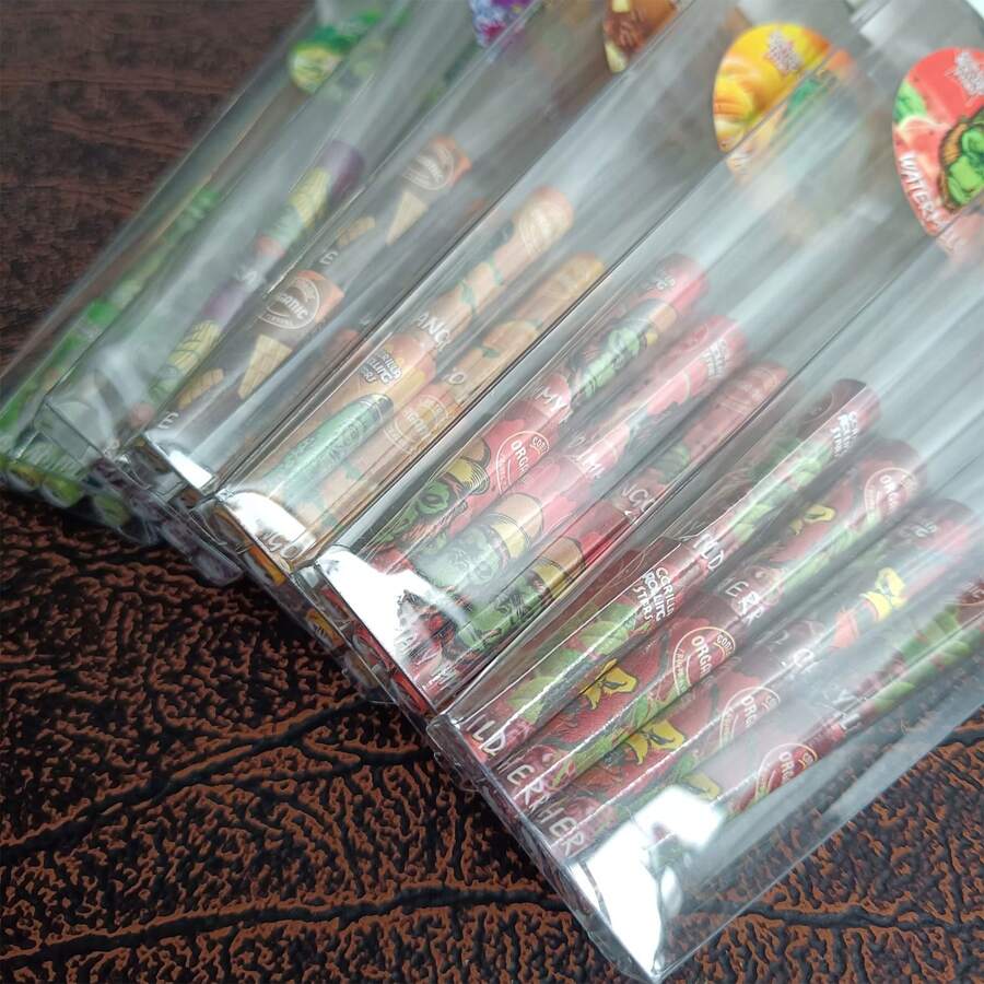 8pcs/Box, New 110mm Length Pre-Rolled Cone Cigarette Papers, Multiple Flavors, Portable Individually Packed Fruit Flavored Rolling Paper