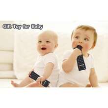 1pc Baby Teething Toy, Soft Remote Control Design, Silicone Material, Chewable, Relieve Teething Discomfort, Sensory Educational Toy, Suitable For 3-24 Months Old Boys And Girls