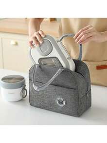 3件套午餐盒套装，包含午餐盒、保温袋、早餐杯，适用于工作、学校和户外交通，午餐盒、沙拉杯、保温套装。分格午餐盒，开学季学生用品，午餐盒，午餐袋 - 彩色 - 查看 8