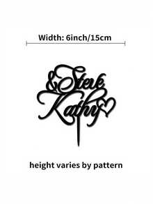 Anpassbare Kuchenetiketten, personalisierte Acryl-Namensschilder, Geburtstagskuchen-Geschenke, Geburtstagskuchen-Hüte, Namensanpassung für die Abschlusszeit, Namensanpassung für Hochzeitstorten-Etiketten und andere sinnvolle, individualisierte Produkte. - Verschiedenfarbig - Übersicht 8