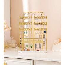 Jewelry Organizer Holder Metal: Office Womens Elegance Large Jewelry Tree With Neckl Earring Brlet Rack